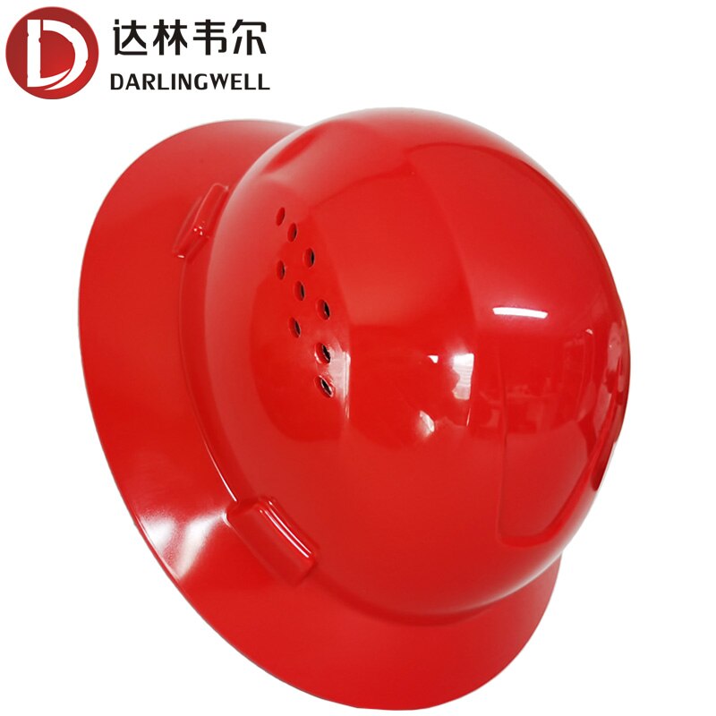 DARLINGWELL Voller Krempe Harte Hütte mit Lüftungsschlitze Bau Sicherheit Helm Atmungsaktive Arbeits Eisenbahn Metallurgie Bergwerk Deckel