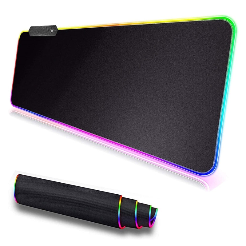 RGB Spielen Maus Pad Große Größe Bunte Leucht für PC Computer Schreibtisch 7 Farben LED Licht Schreibtisch matt Spielen Tastatur Pad