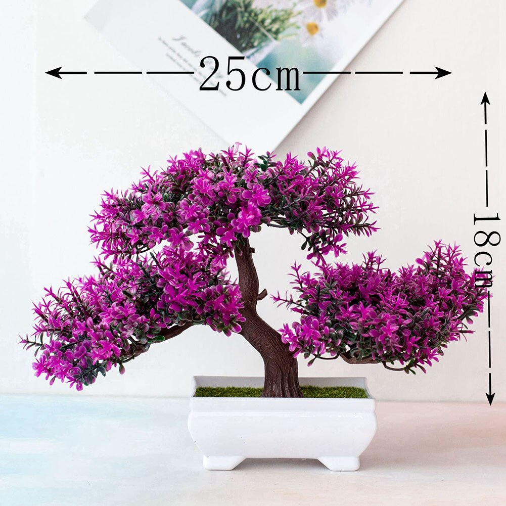 Material 1Pc Künstliche Blume Kiefer Anlage Fotografie Stütze Hochzeit Hause Bonsai Dekor hält frische