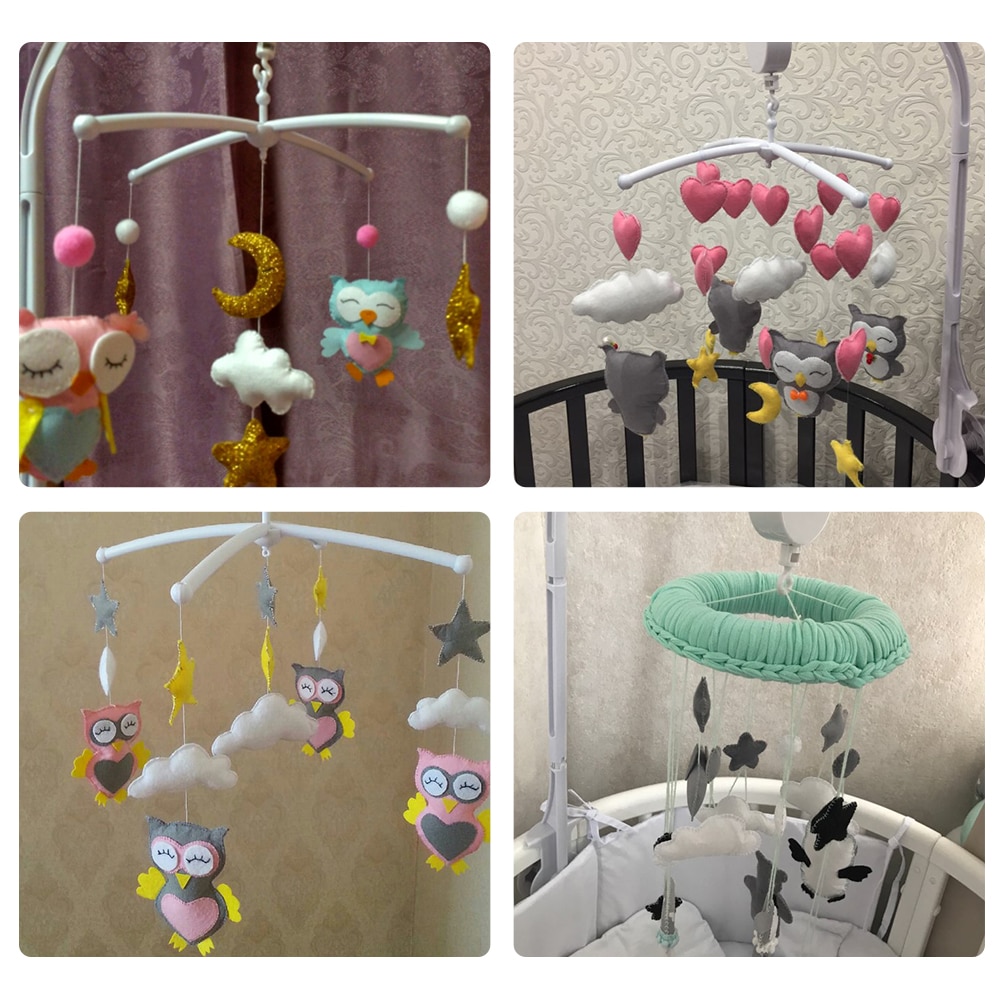 Baby Rasseln Halterung einstellen DIY Hängen Baby Krippe Handy, Mobiltelefon Bett Glocke Spielzeug Dreh Halfter Arm Halterung Mit Uhrwerk Musik Kasten