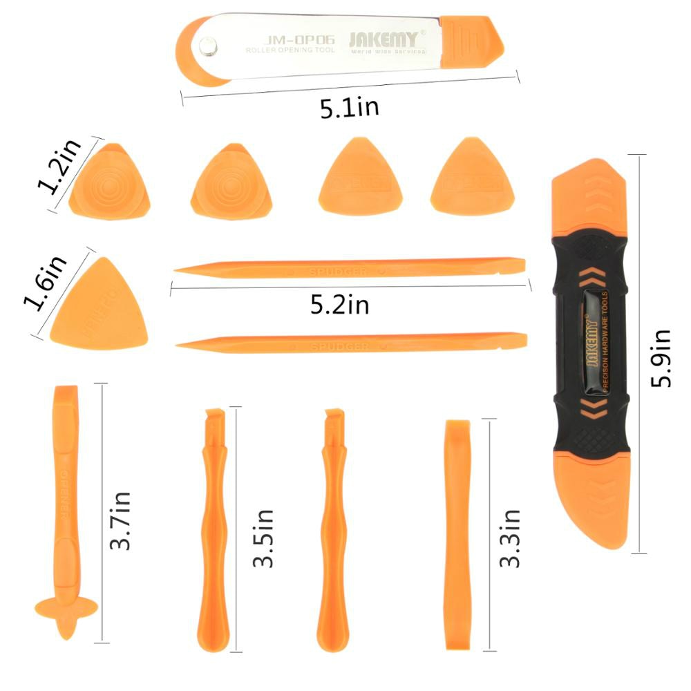 JAKEMY JM-OP15 13 in1 Professionelle sicher Mini Demontage Anti-statische faser brecheisen öffnung werkzeug elektronik iphone ipad ipod