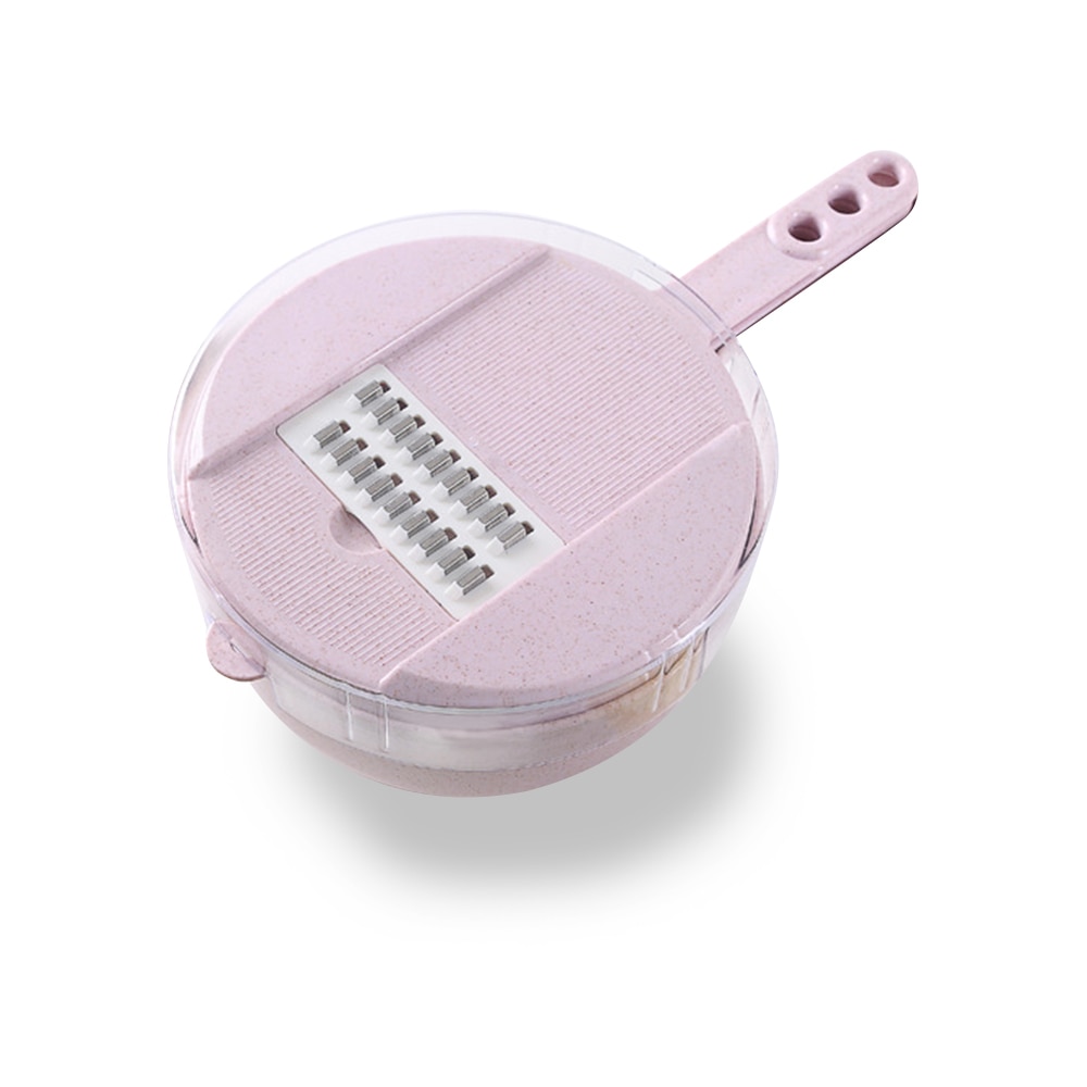 Blau Mandoline Schneidemaschine Gemüse Schneidemaschine Kartoffel Schäler Karotte Zwiebel Reibe Mit Sieb Gemüse 8 in 1 Küche Zubehör