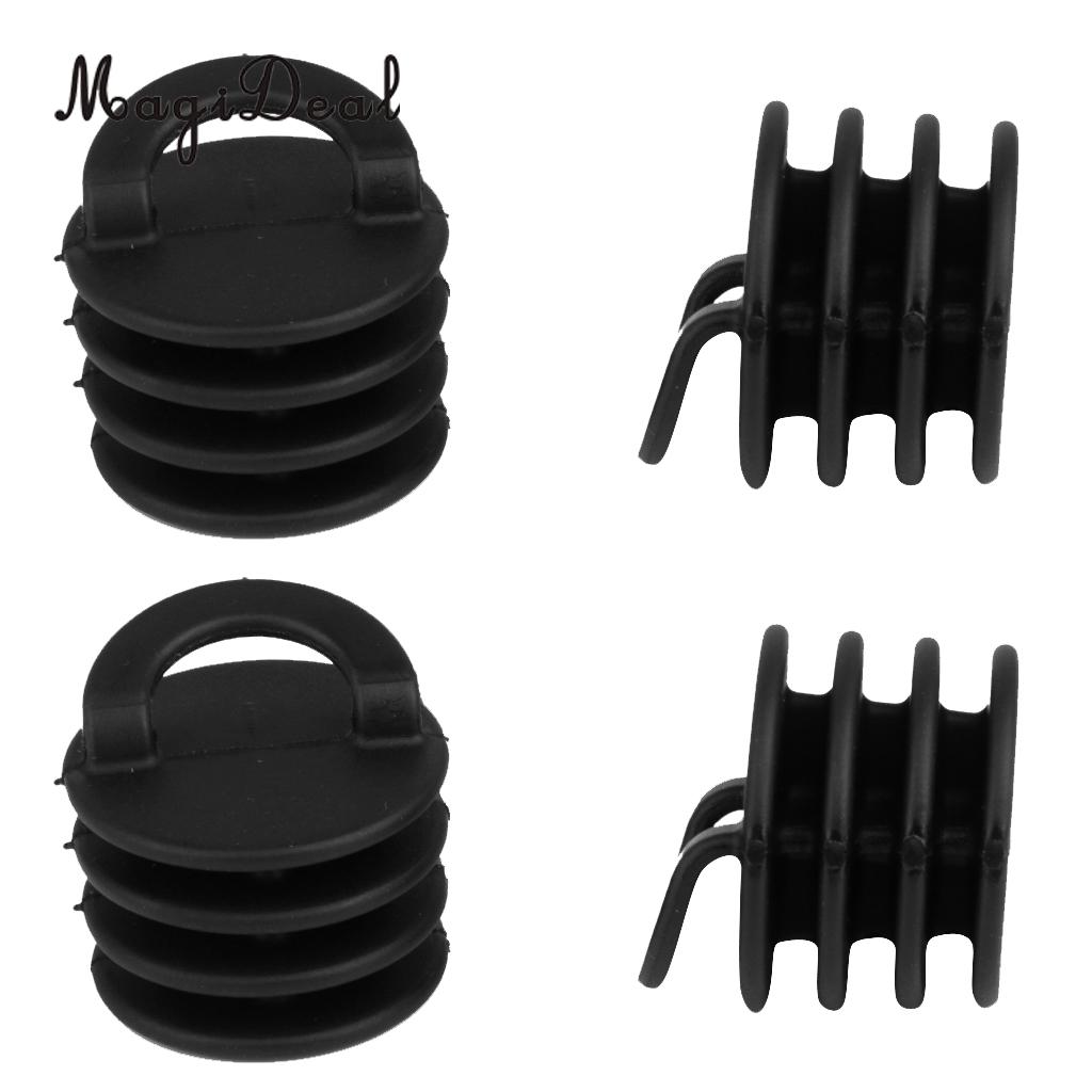 MagiDeal dauerhaft 4Stck Kleine/Große Kajak Marine Stiefel Attika Stopper Spund Ablauf See Stecker Acce Ersatz für Kanu fischerboot