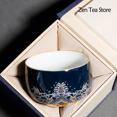 Emaille Zen Meister Tasse Tee Tasse Keramik Tassen Tee Tassen Bahre Kung Fu Tee Becher Whiskey Glas Getränk Tasse Keramik Tee-einstellen Hause