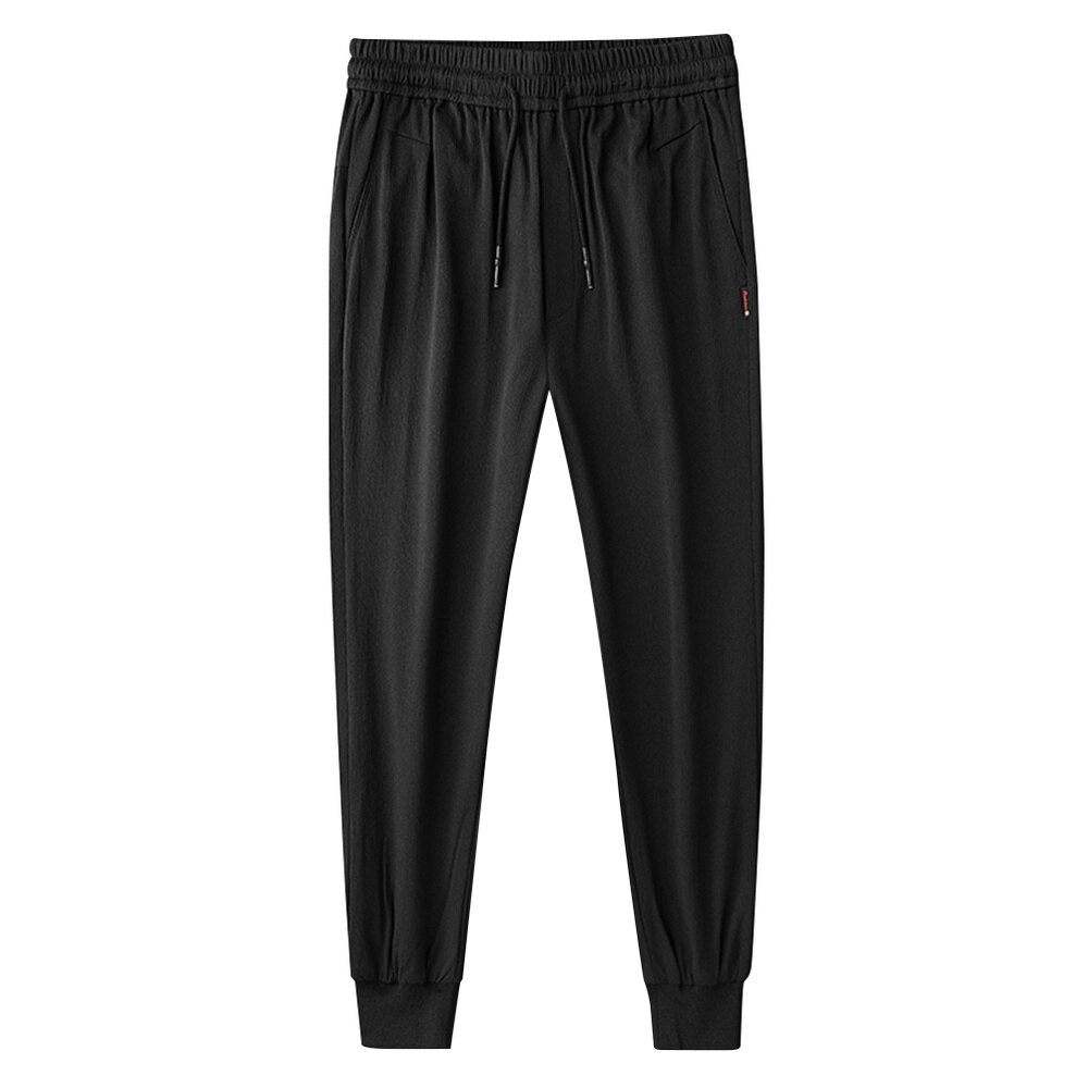 1PC verlieren Beiläufige Hosen Stilvolle Neunte Hosen Große Größe Harem Hosen Männlichen Gerade Hosen für Mann Männer Tragen (schwarz Größe)