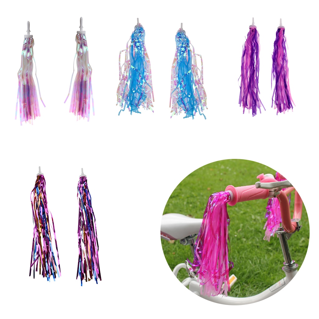 28cm freundlicher Fahrrad Lenker Stromer/Fahrrad Griffe funkeln retro Pom Pom Quasten für freundlicher Fahrrad 5 Farbe