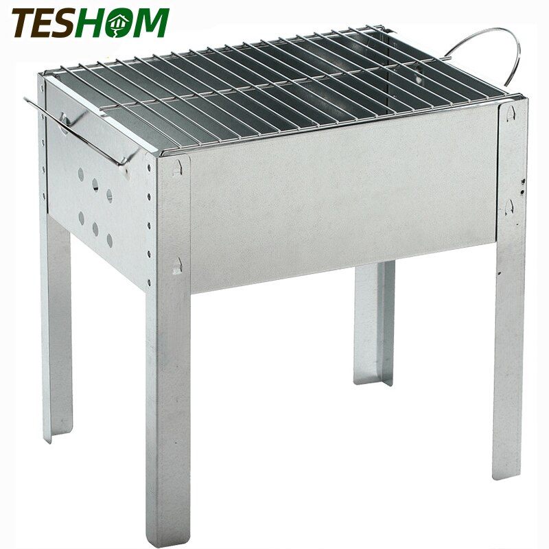 Tragbare Klapp Grill BBQ Holzkohle Grill Leichte Faltbare Für Camping Picknick Ich bin Freien Reise