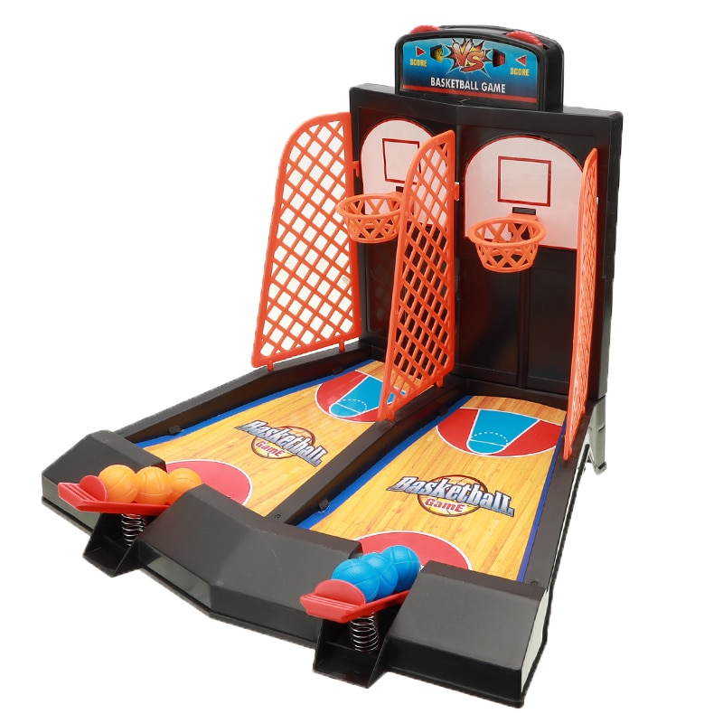 Finger Basketball Spiel Spielzeug Lustige Finger Spielzeug Tabelle Spiel einstellen mit Zwei Ziele Tabelle Spiele Spielen Ball Spielzeug für Fans Verein Party