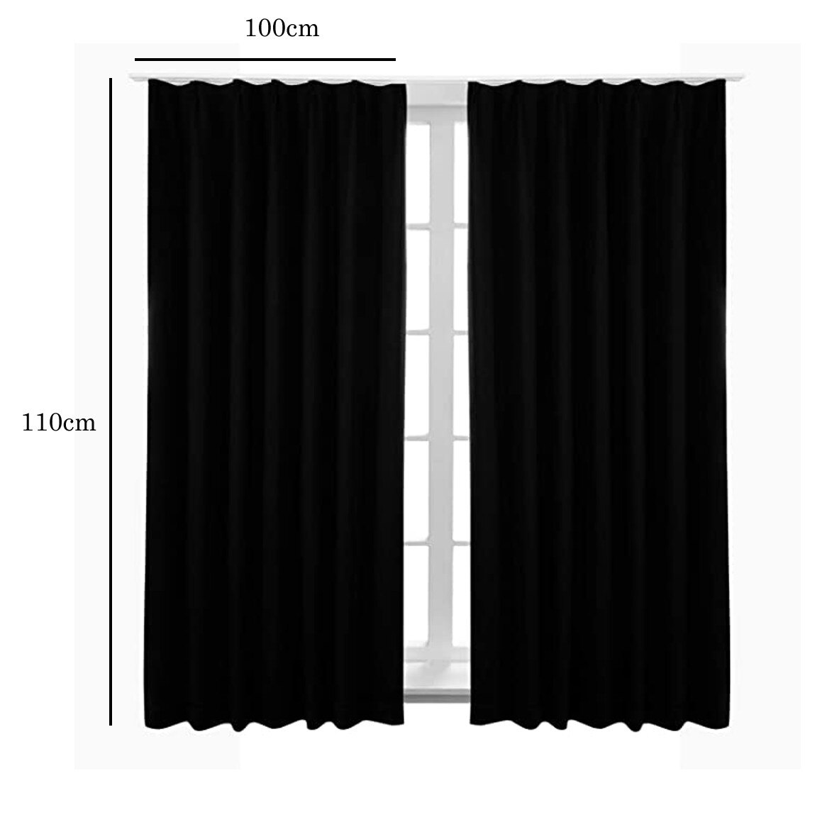 2 stücke 100 x110cm Moderne Blackout Vorhänge Zimmer Fenster Vorhänge Für Schlafzimmer Vorhänge Stoffe Bereit gemacht Fertigen Vorhänge Neigen # t2G