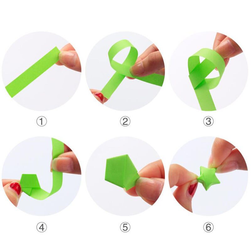 136 X Klapp Papier Glücklich Stern Papier Streifen Himmel Universum aufbringen Origami Handwerk Handarbeit Heimat DIY Karten Dekoration