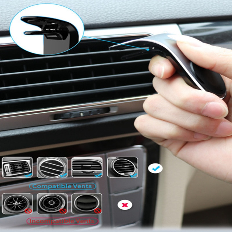 Magnetische Auto Telefon Halfter Für Telefon in Auto L bilden Luft entlüften Halterung Ständer Magnet Handy, Mobiltelefon Halfter Für Iphone X 8 7 Samsung S9