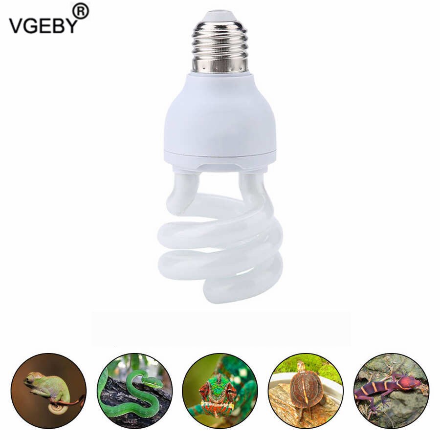 Heißer UVB 5,0 10,0 Lampe Birne für Schildkröte Eidechse Schlange Lguanas Wärme Kalzium Lampe Birne Energiesparende Licht Reptil Sukkulenten
