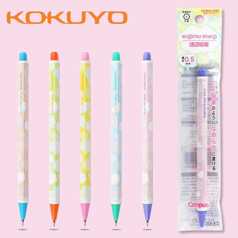 1 stücke Kokuyo Campus Mechanische Bleistift WSG-PSF105 Nette Farbige Sechseckigen Stift Zeichnung Nicht Leicht zu Brechen Blei Schüler Bleistift 0,5mm
