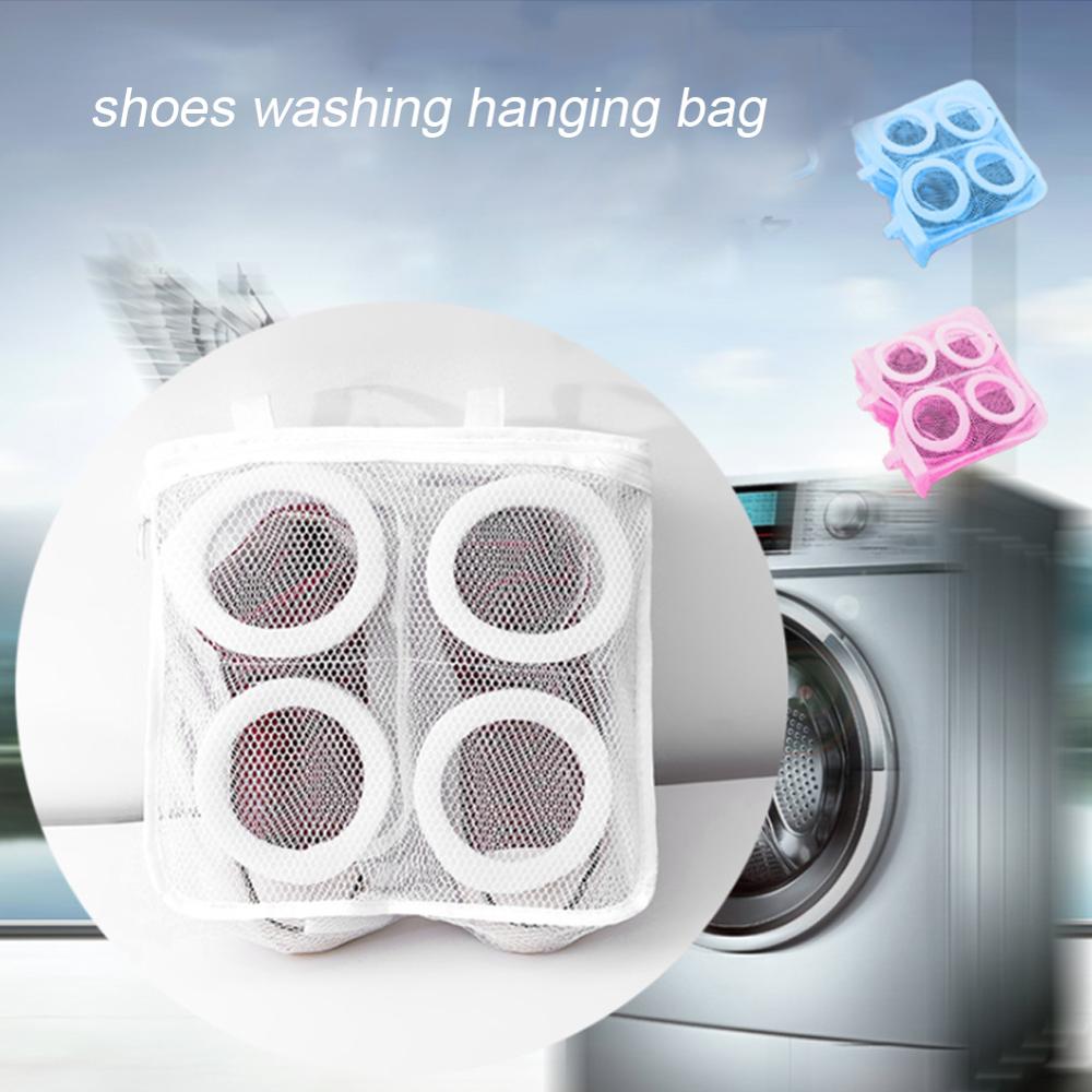 Gittergewebe Netz Beutel Waschen Hängen Tasche Schuhe Maschine Reinigung Wäsche Schuh Tasche spezielle Pflege fallen Schuh Schutz Tasche Hause Veranstalter