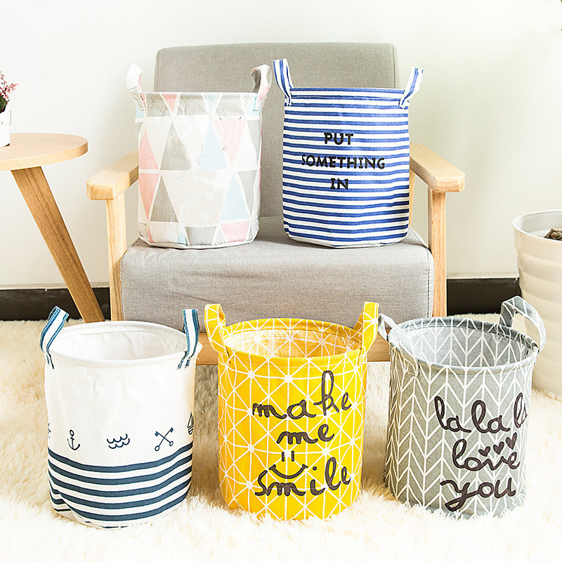 Klapp Wäsche Korb Lagerung Fass Stehend Spielzeug Kleidung Lagerung Eimer Wäsche Veranstalter Halfter Beutel Haushalt