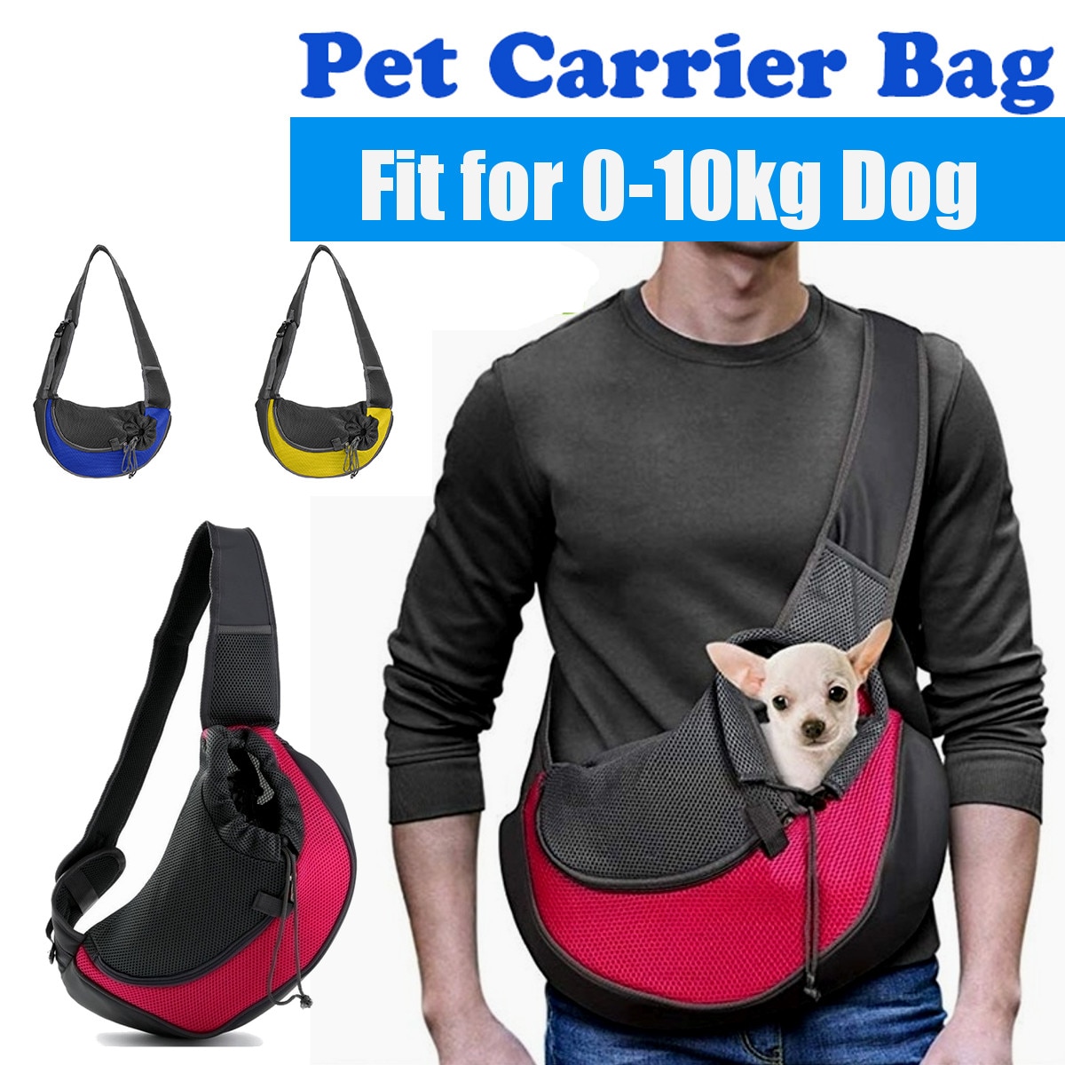 Haustier Welpen Träger draussen Reise Handtasche Beutel Gittergewebe Oxford Einzigen Schulter Tasche Schlinge Gittergewebe Komfort Reise Tote Schulter Tasche