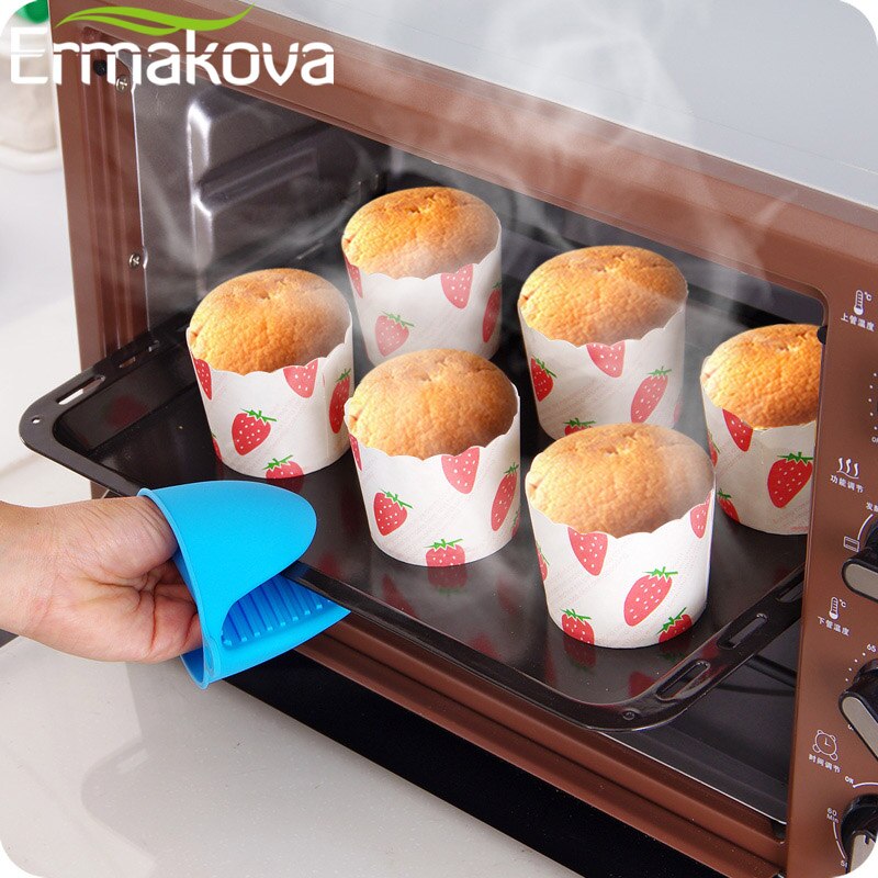 ERMAKOVA Backofen Handschuhe Wärme Beständig Handschuhe Clip Kochen Preis Handschuhe Griffe Mikrowelle Backen Kochen Halfter Topf Schüssel Halfter