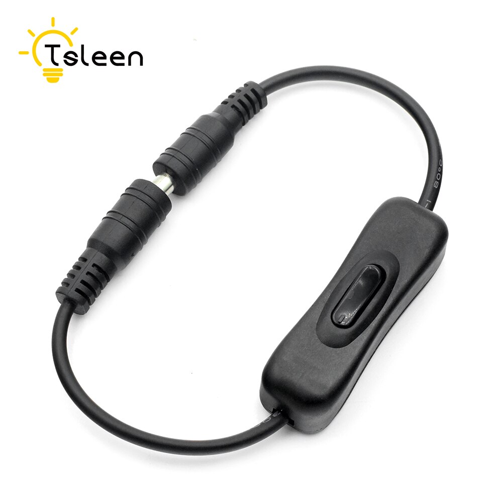 in-Linie Energie Schalter AUF/aus 2,1 mmx 5,5mm Kabel Schwarz Für Jack Arduino 12-24V in-Linie Energie Schalter AUF/aus 2,1X5,5mm Kabel Jack