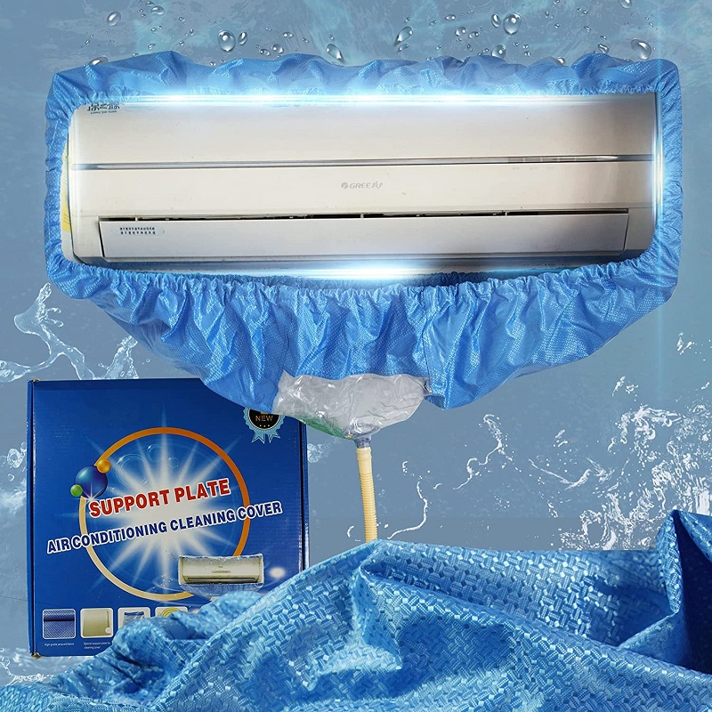 Wasserdichte Klimaanlage Abdeckung fallen Klimaanlage Schutz Organizer Anti Staub Reinigung Waschen Abdeckung Beutel Reiniger Taschen