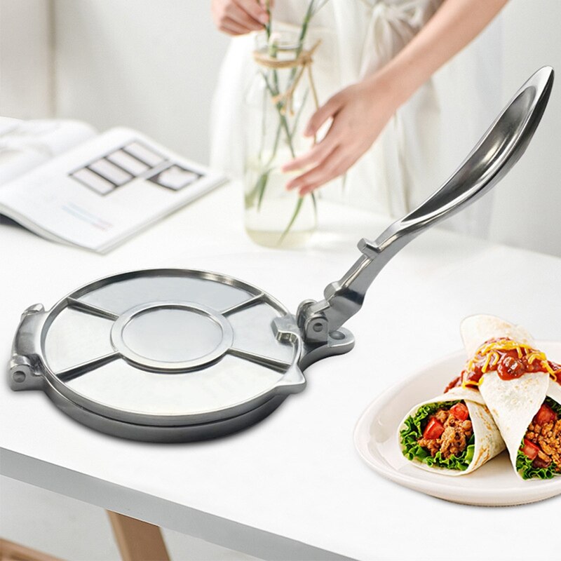 AFBC 8 Zoll Aluminium Tortilla DRücken. Tortilla Hersteller, Mehl Tortilla DRücken, Rotis Presse, Teig DRücken