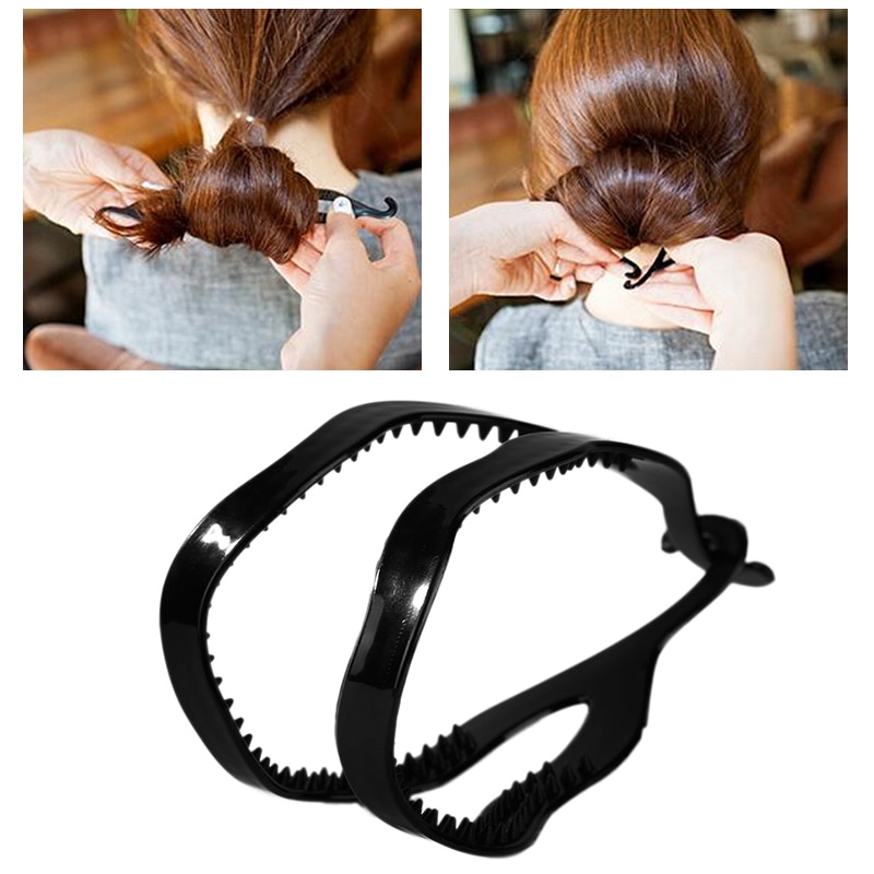 flechten Werkzeug Haar Flechter Werkzeuge Haar Stock Frisuren ziehen Haar Stifte Doppel Haken Platte Nadel Gemacht Kamm Krapfen Große Haar zubehör