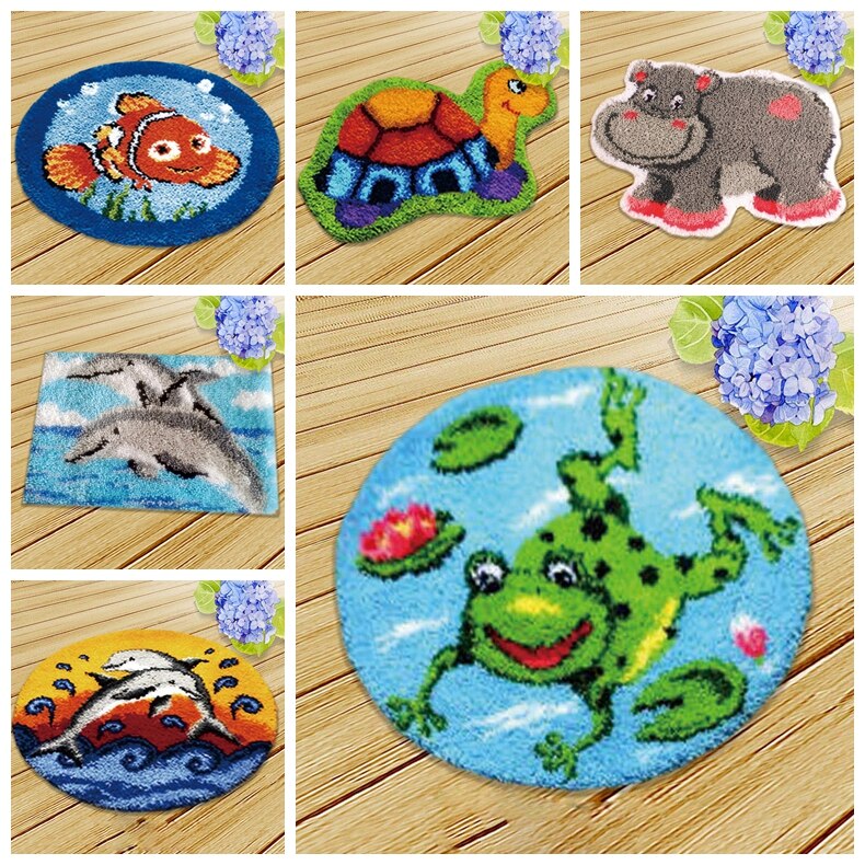Pulaqi verriegeln Haken Bausätze DIY Knooppakket tun Es Selbst Almofadas Geschmack Kissen Tiere Hand matt Sofa Kissen Ebene Serie