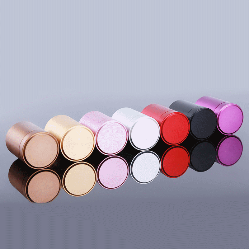 Neue Luftdichten Geruch nachweisen Container Edelstahl Mini Tee Dosen Kraut Stash Glas Tee Kaffee Lagerung Kasten Tee Caddies Kasten