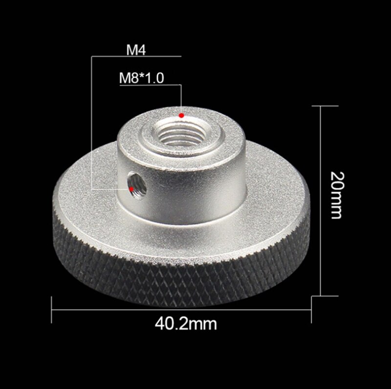 Aluminium NEMA17/23 Stepper Motor- Hand Rad Joggen Knopf M8 Bohrung Größe