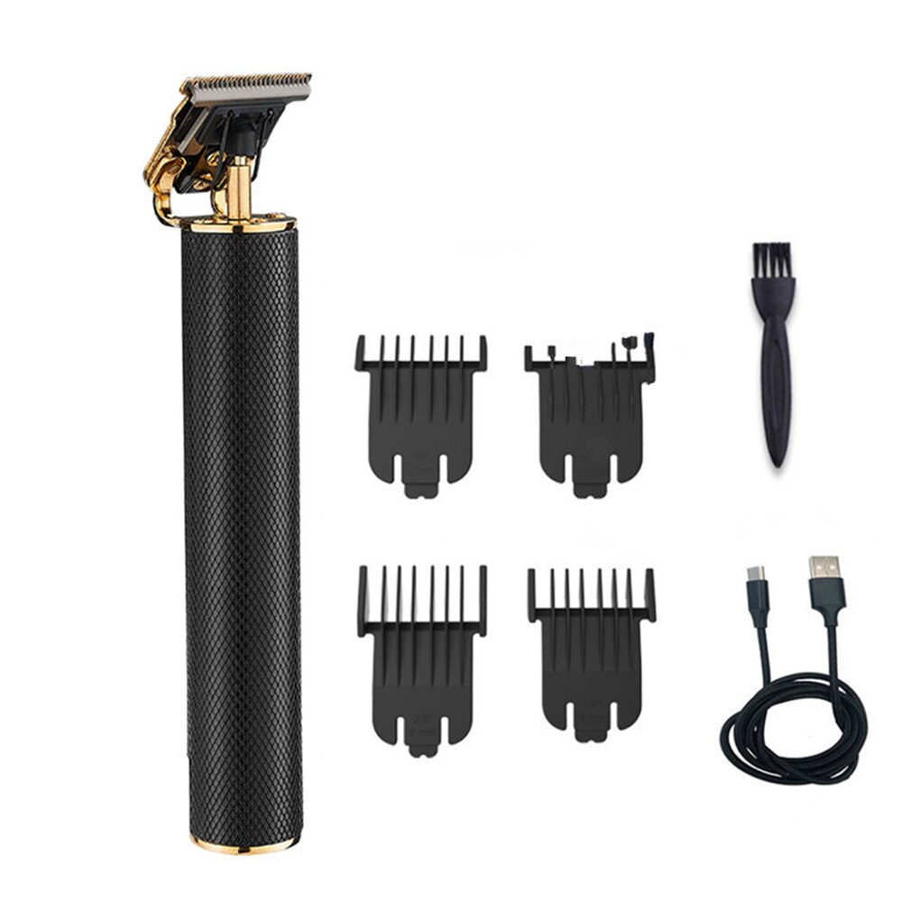 Professionelle 0mm T-Typ Keramik Klinge Männer Elektrische Haar Haarschneidemaschine Haar Trimmer USB Aufladbare Haar Cutter Maschine Rand nah dran-schneiden t-outliner