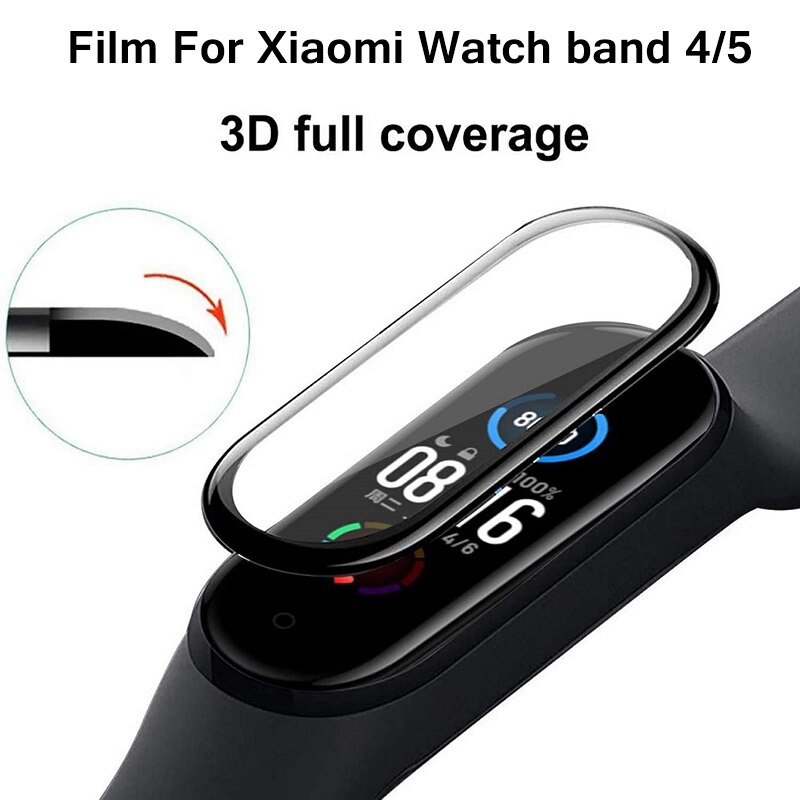 3D Gebogene Klar Vollständige Abdeckung Bildschirm Schutz Film Für Xiaomi Uhr Band 4 Clever Uhr Schutz Film Für Xiaomi Uhr Band 5