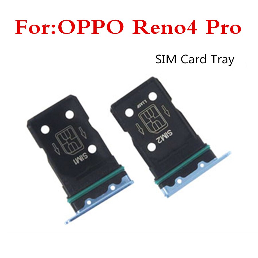 1 stücke Sim Karte Tablett Halfter Für OPPO Reno 4 Profi Sim Mikro Leser Karte Slot Adapter Für OPPO Reno4 Profi Karte Buchse Reparatur Teile