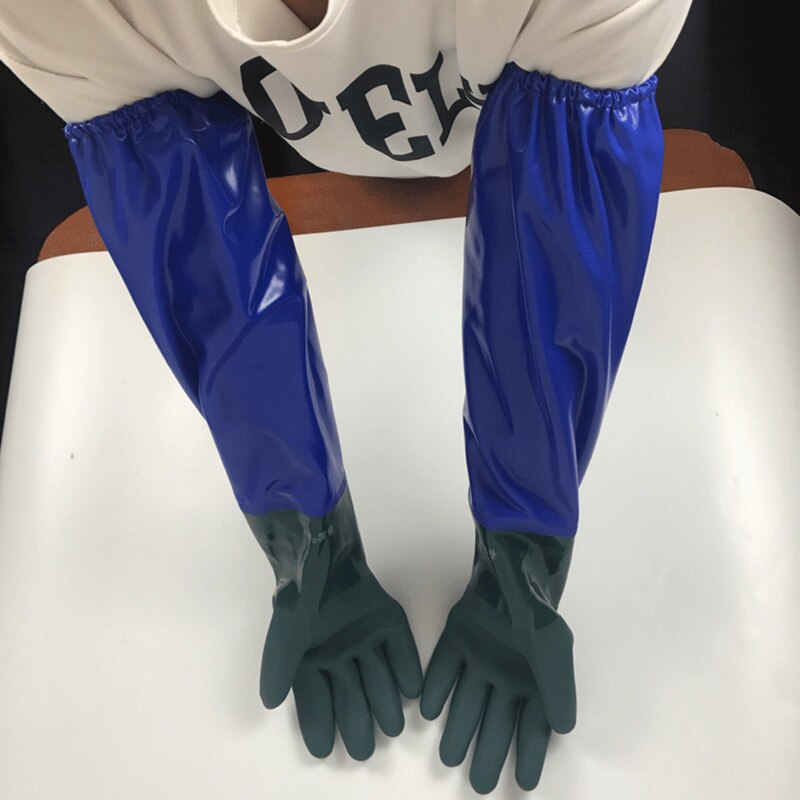 Öl-beständig Skidproof Wasserdichte Plus Kaschmir Verdickte Handschuhe Lange Handschuhe Tözehn Fisch Winter Handschuhe