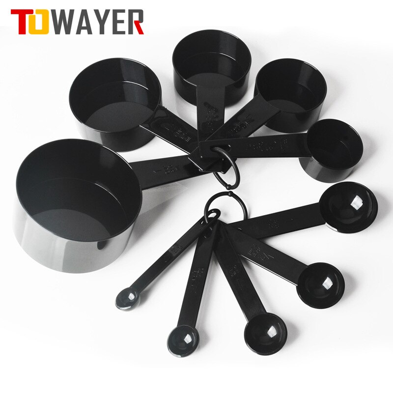 Towayer 5/10 stücke Küche Messlöffel Teelöffel Kaffee Zucker Scoop Kuchen Backen Mehl Messbecher Küche Kochen Werkzeuge ZXH