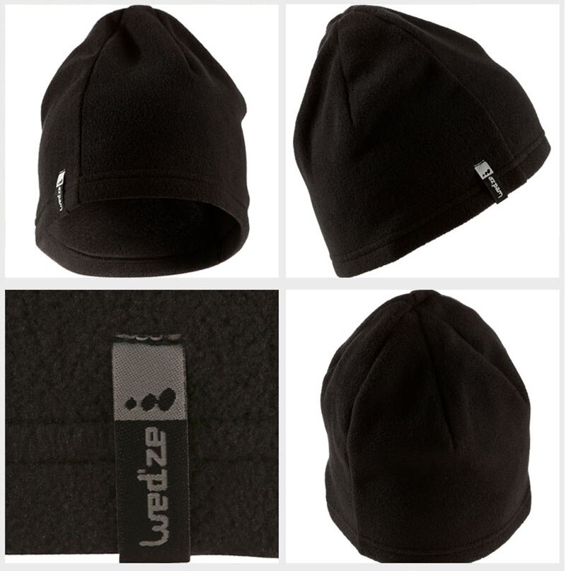 Thermische Vlies Ski Hütte Mit Kapuze Wärmer Winter Sport für Männer Fahrrad Motorrad Helm Mützen Laufen Deckel Schwarz Plus Samt kappe