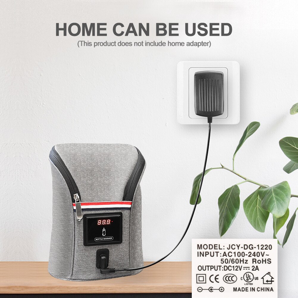 Auto Kinderwagen Tragbare Baby Flaschen Heizung tasche Baby Milch Flasche Wärmer Dual Flasche Isolierung Tasche Thermische Tasche Baby Milch Wärmer