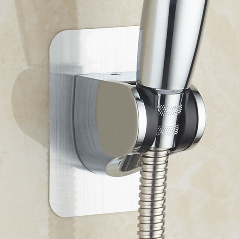 2 stücke Dusche Kopf Halfter Schlag Kostenloser Starken Klebstoff Zauberstab Halterung Haken Einstellbare Dusche Halfter für Schlecht VJ