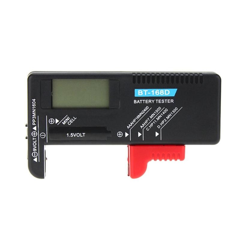 BT168D Clever LCD Digital Batterie Tester Elektronische Batterie Energie Messen Prüfer für 9V 1,5 V AA AAA Zelle C D Batterie Meter