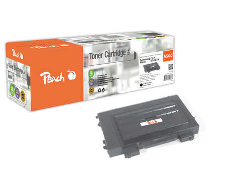Peach S500 Toner bk ersetzt Samsung CLP-500D5Y/ELS, CLP-500D7K/ELS für z.B. Samsung CLP -500, Samsung CLP -500 A, Samsung CLP -500 G