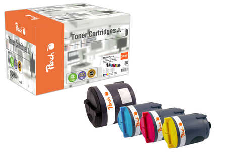 Peach S300 4 Toner (bk, c/m/y) ersetzt Samsung CLP-P300A/ELS, CLP-P300C/ELS für z.B. Samsung CLP -300, Samsung CLP -300 N, Samsung CLP -300 NG