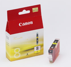 Canon C8Y Druckerpatronen ye - Canon CLI-8Y, 0623B001, 0623B026 für z.B. Canon Pixma IP 3300, Canon Pixma IP 3500, Canon Pixma IP 4200