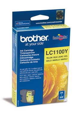 Brother B1100Y Druckerpatronen XL ye - Brother LC-1100Y für z.B. Brother DCP -185 C, Brother DCP -380, Brother DCP -383 C, Brother DCP -385 C