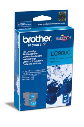 Brother B980C Druckerpatronen cy - Brother LC-980C für z.B. Brother DCP -145 C, Brother DCP -160, Brother DCP -163 C, Brother DCP -165 C