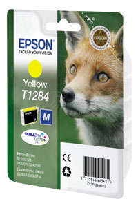 Epson E128 Druckerpatronen ye - Epson T1284 y, C13T12844011 für z.B. Epson Stylus SX 435 W, Epson Stylus Office BX 305 F, Epson Stylus S 22