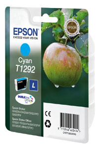Epson E129 Druckerpatronen XL c - Epson T1292 y, C13T129240 für z.B. Epson Stylus SX 435 W, Epson Stylus Office BX 535 WD, Epson Stylus SX 230