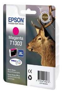 Epson E130 Druckerpatronen XL ma - Epson T1303 m, C13T13034010 für z.B. Epson Stylus Office BX 535 WD, Epson Stylus Office B 42 WD