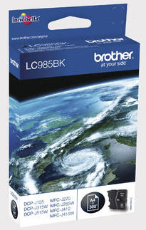 Brother B985bk Druckerpatronen bk - Brother LC-985bk für z.B. Brother DCPJ 315 W, Brother DCPJ 125, Brother DCPJ 140 W, Brother DCPJ 515 W