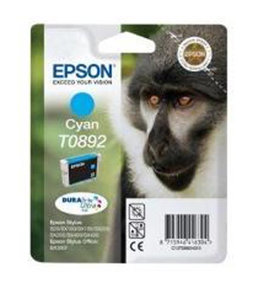 Epson E892c Druckerpatronen cy - Epson T0892 c, C13T08924011 für z.B. Epson Stylus SX 218, Epson Stylus Office BX 300 F, Epson Stylus S 20