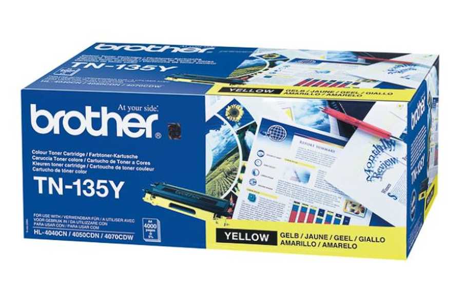Brother B135Y Toner XL ye - Brother TN-135Y für z.B. Brother DCP -9040 CN, Brother DCP -9042 CDN, Brother DCP -9042 CN, Brother DCP -9045 CDN