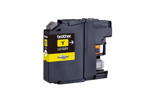 Brother B123Y Druckerpatronen XL ye - Brother LC-123Y für z.B. Brother MFCJ 6720 DW, Brother MFCJ 6520 DW, Brother MFCJ 4410 DW, Brother DCPJ 552 DW