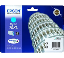 Epson E79XLc Druckerpatronen XL cy - Epson No. 79XL c, C13T79024010 für z.B. Epson WorkForce Pro WF -4600, Epson WorkForce Pro WF -4630 DWF